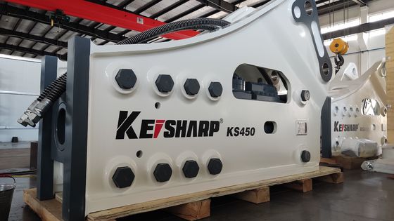 KS450 사이드 타입 바위 하이드로릭 브레이커 머신 190mm 치젤 지름