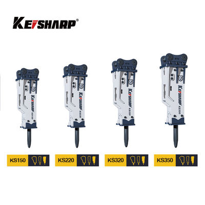 KS550 200mm Chisel Box 타입 발굴기 광업 / 금속 공학용 수압 브레이커