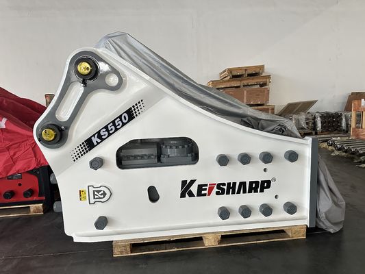 KS550 사이드 타입 하이드로릭 브레이커와 200mm 치젤 매치 50-55t 발굴기