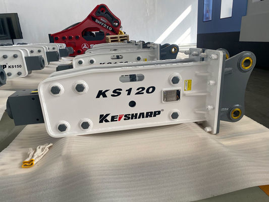 KS120 발굴기 수압 바위 분쇄 기계 상단형 85mm 지름