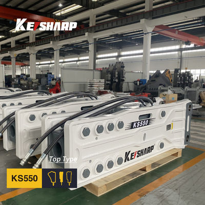 KS550 최상위형 바위 가이드라울릭 브레이커 머신 200mm 치젤 지름