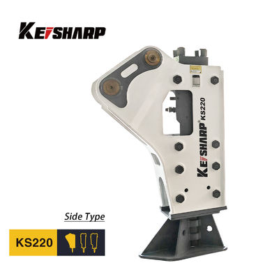 KS220 사이드 타입 수압 브레이커 140mm 진사 400-550bpm 20-27 톤 발굴기